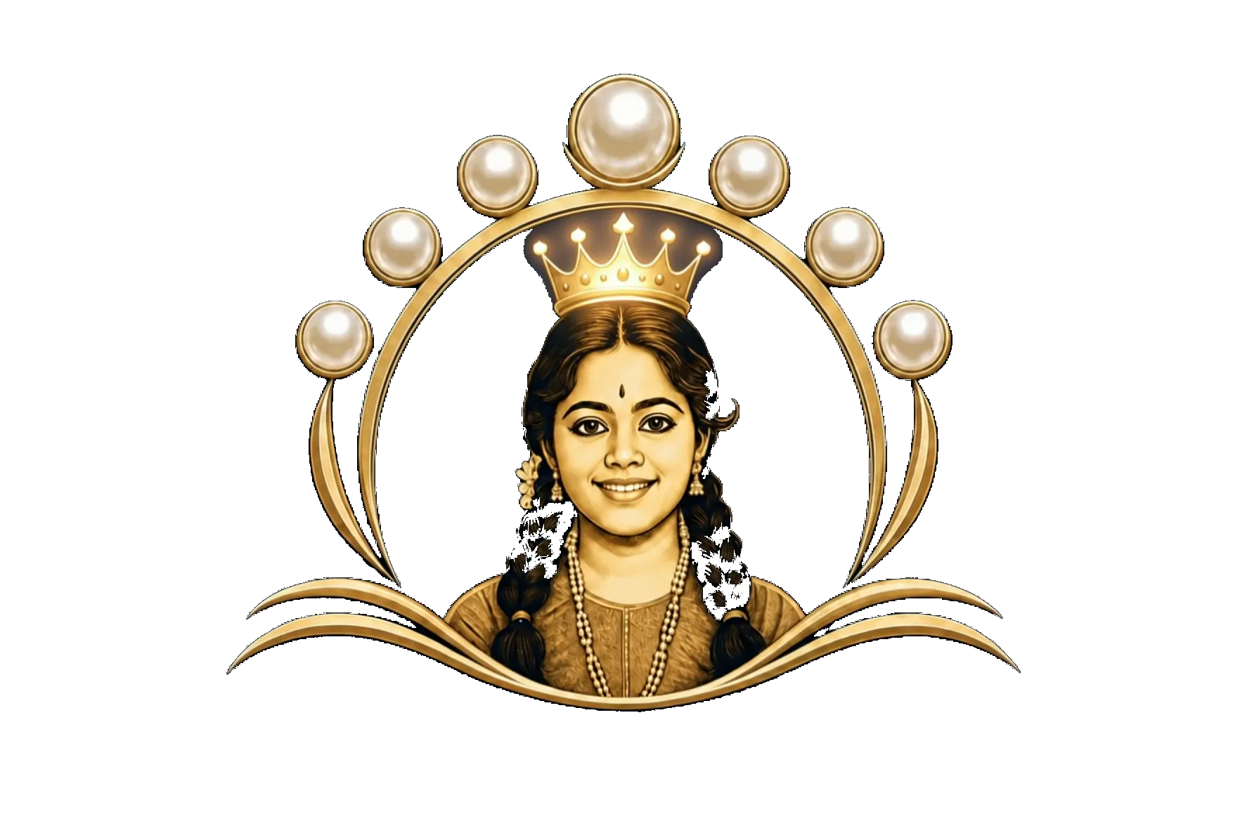 Sparkles Seven Pearls approved queen emblem
